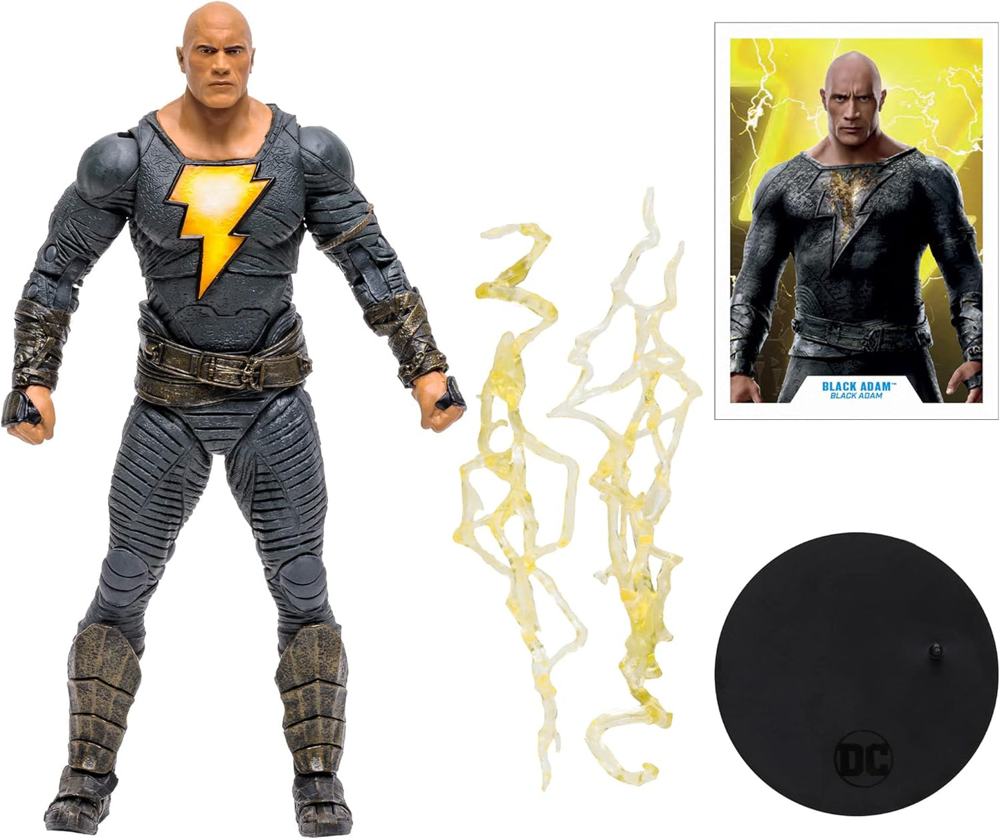DC Multiverse - 7 Inch Black Adam Figure - Black Adam Movie (Hero Costume) - McFarlane Toys