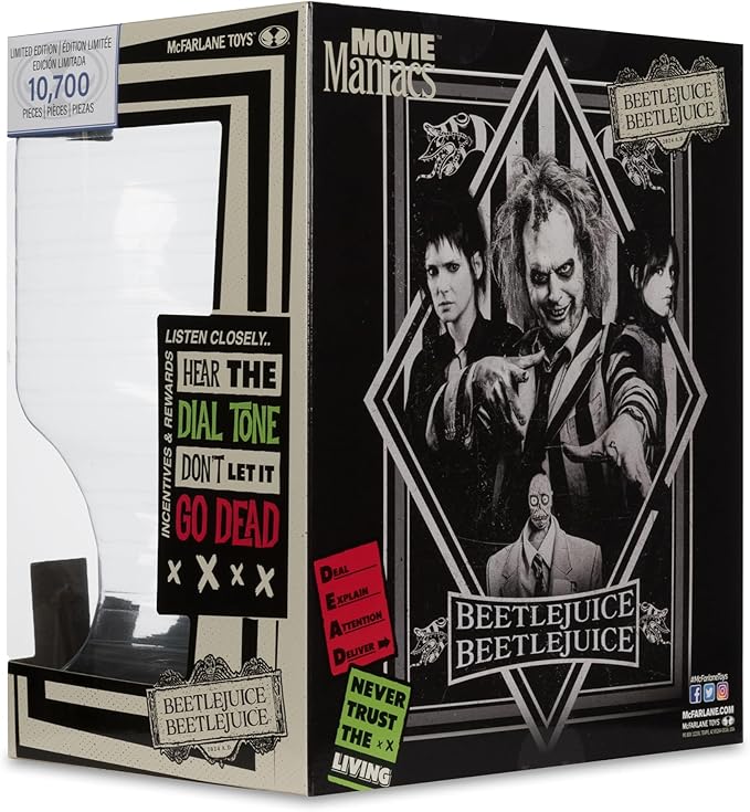 Movie Maniacs - 6in Posed Beetlejuice Figure Beetlejuice 2