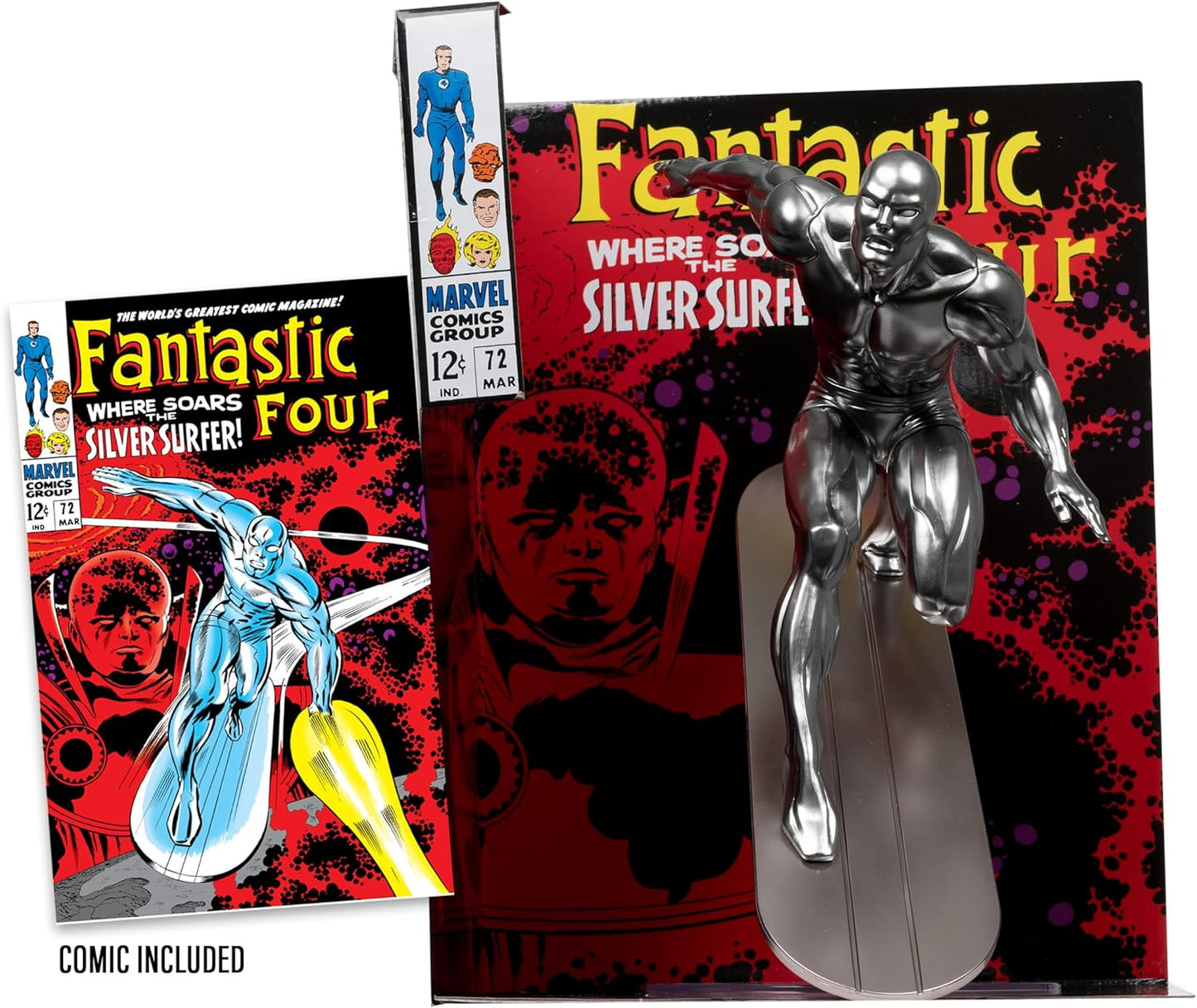 Marvel Silver Surfer 1:6th Scale Collectible with Scene (Fantastic Four #72)