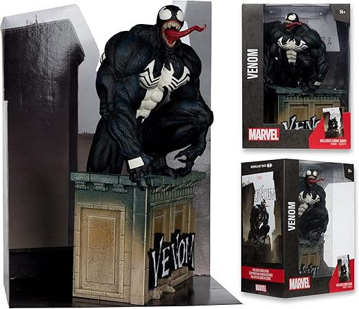 McFarlane Toys - Marvel Venom 1:6th Scale Collectible with Scene & Comic (Venom #5)