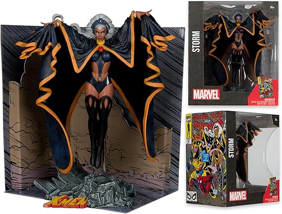 McFarlane Toys - Marvel Storm 1:10th Scale Collectible with Scene (Marvel Tales Featuring Spider-Man and The X-Men #236)