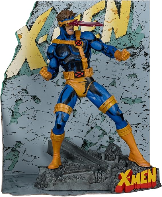 McFarlane Toys - Marvel Cyclops 1:10th Scale Collectible with Scene (X-Men #1)