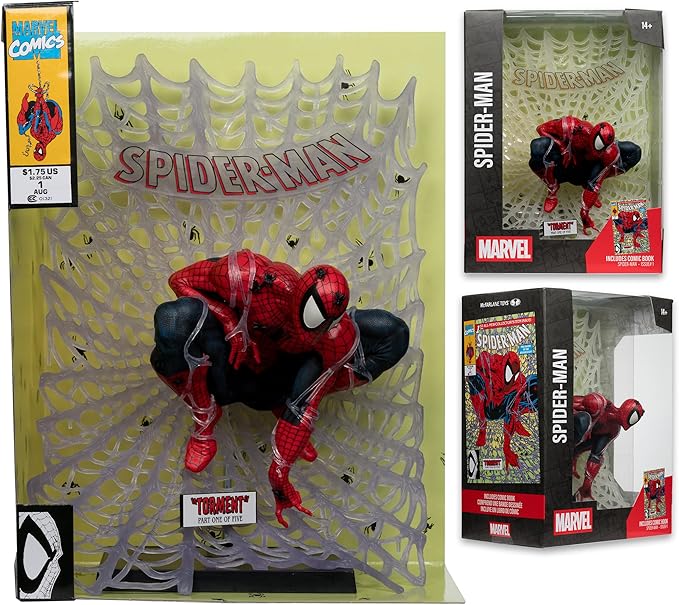 McFarlane Toys - Marvel Spider-Man 1:6th Scale Collectible with Scene (Spider-Man #1)