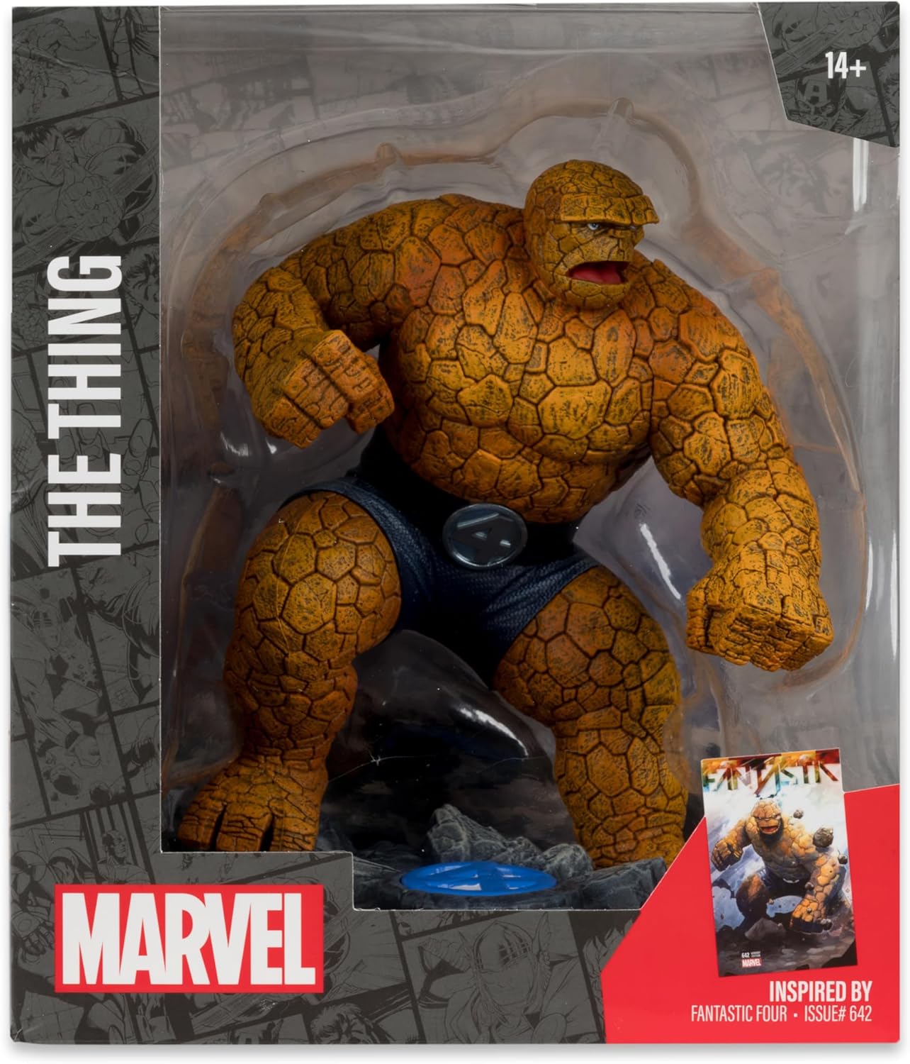 McFarlane Toys Marvel The Thing 1:10th Scale Collectible with Scene (Fantastic Four #642)