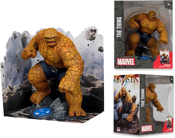 McFarlane Toys Marvel The Thing 1:10th Scale Collectible with Scene (Fantastic Four #642)