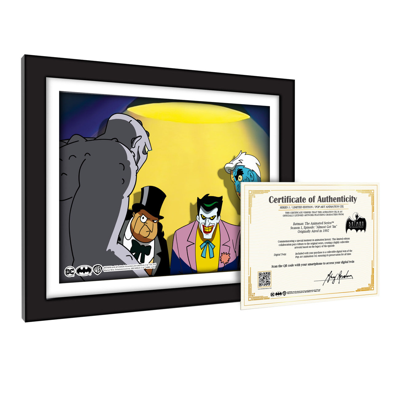 Almost Got 'Im #1101 (Batman Animation Cel Art Scene)