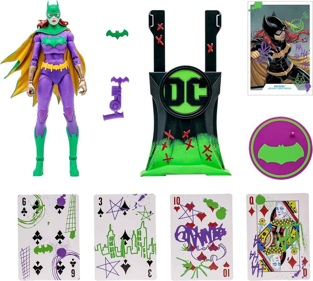 DC Multiverse Batman Three Jokers Batgirl (Jokerized) (Gold Label) 7 Inch