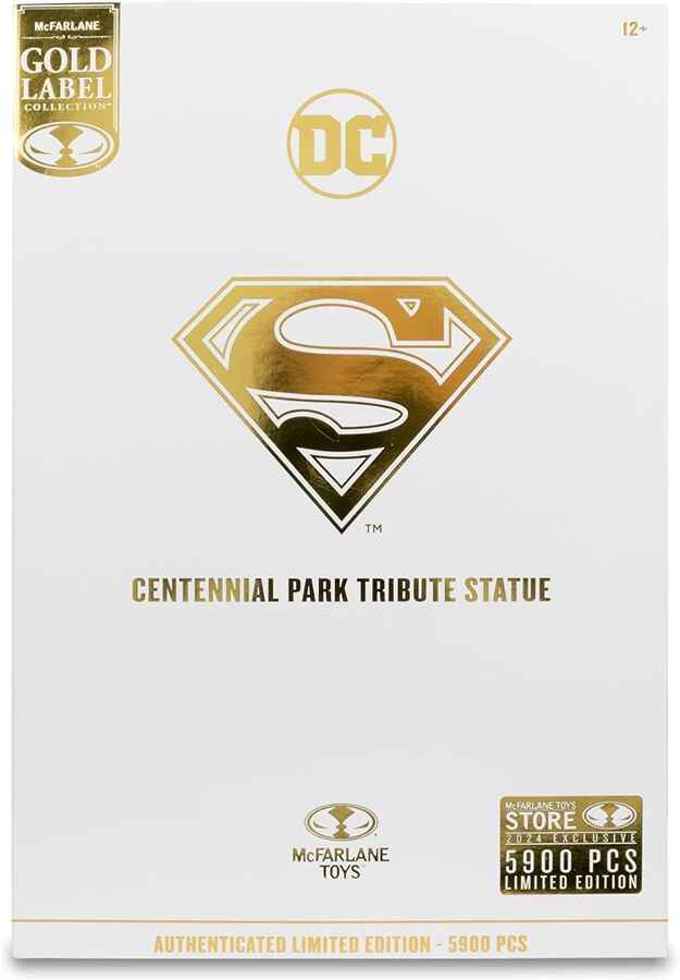 DC Multiverse Gold Label Superman Centennial Park Tribute Statue 7 Inch Figure