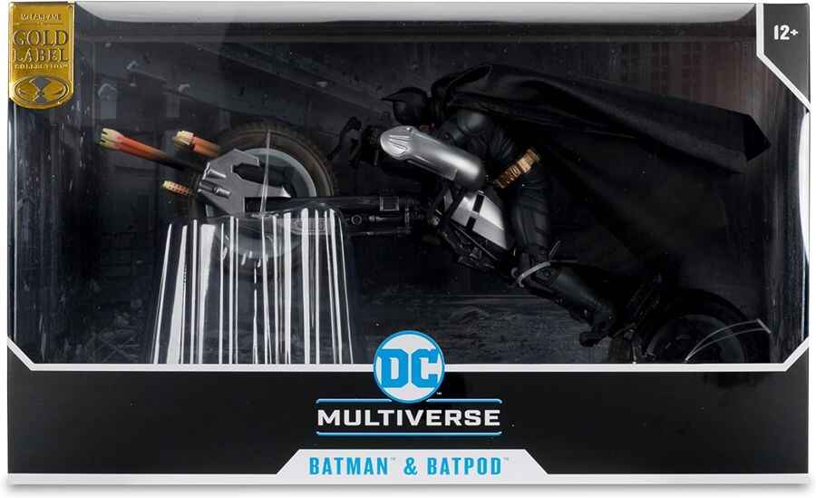 DC Multiverse Batman and Batpod (The Dark Knight Rises) Gold Label 7 Inch Action Figure and Vehicle