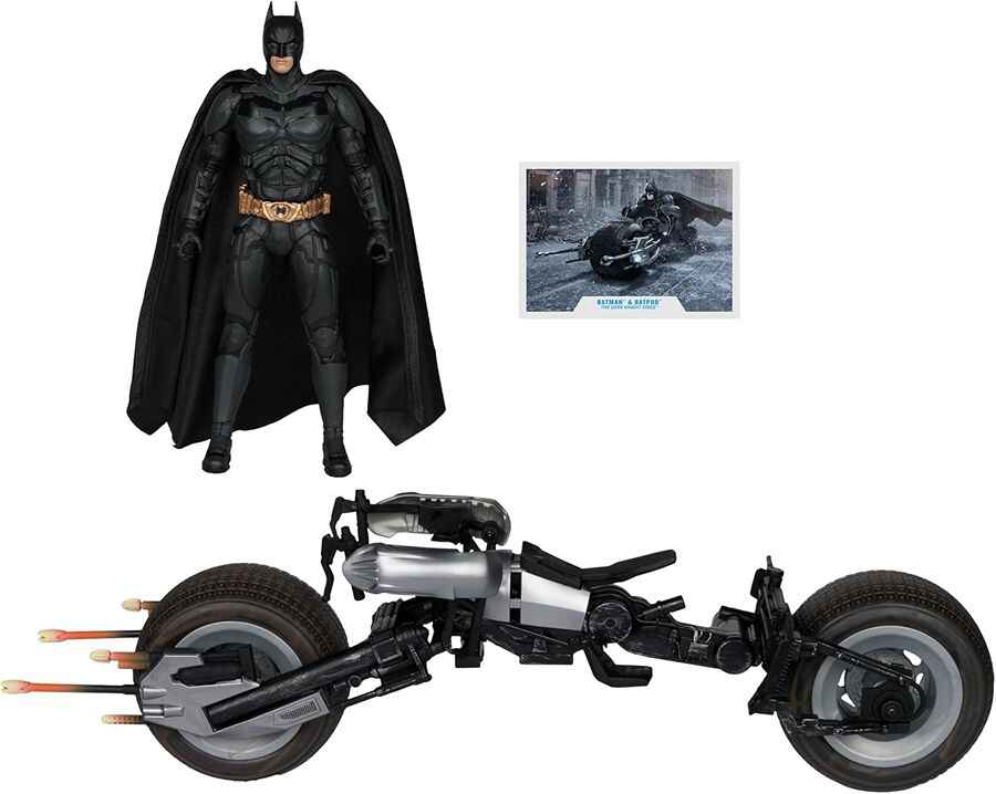DC Multiverse Batman and Batpod (The Dark Knight Rises) Gold Label 7 Inch Action Figure and Vehicle