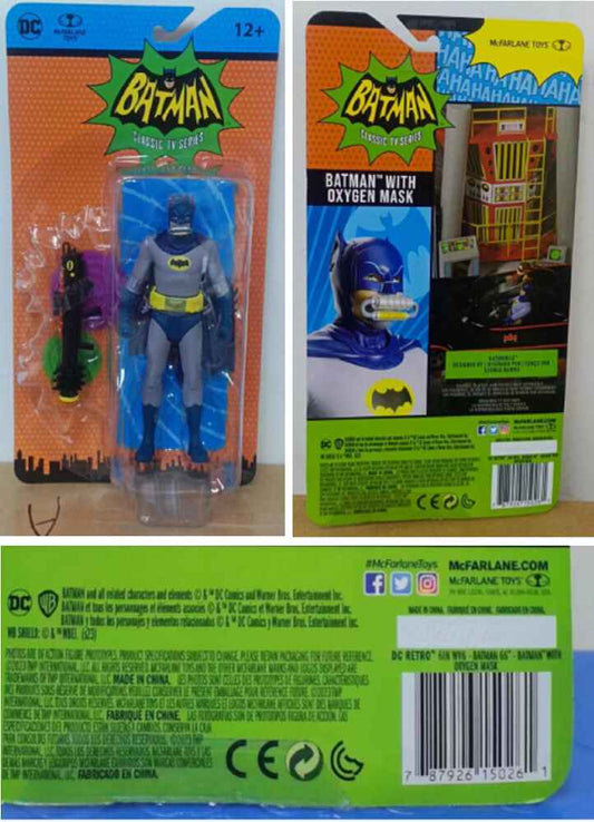 DC Retro Batman 1966 6 Inch Action Figure Wave 7-  Batman with Oxygen Mask