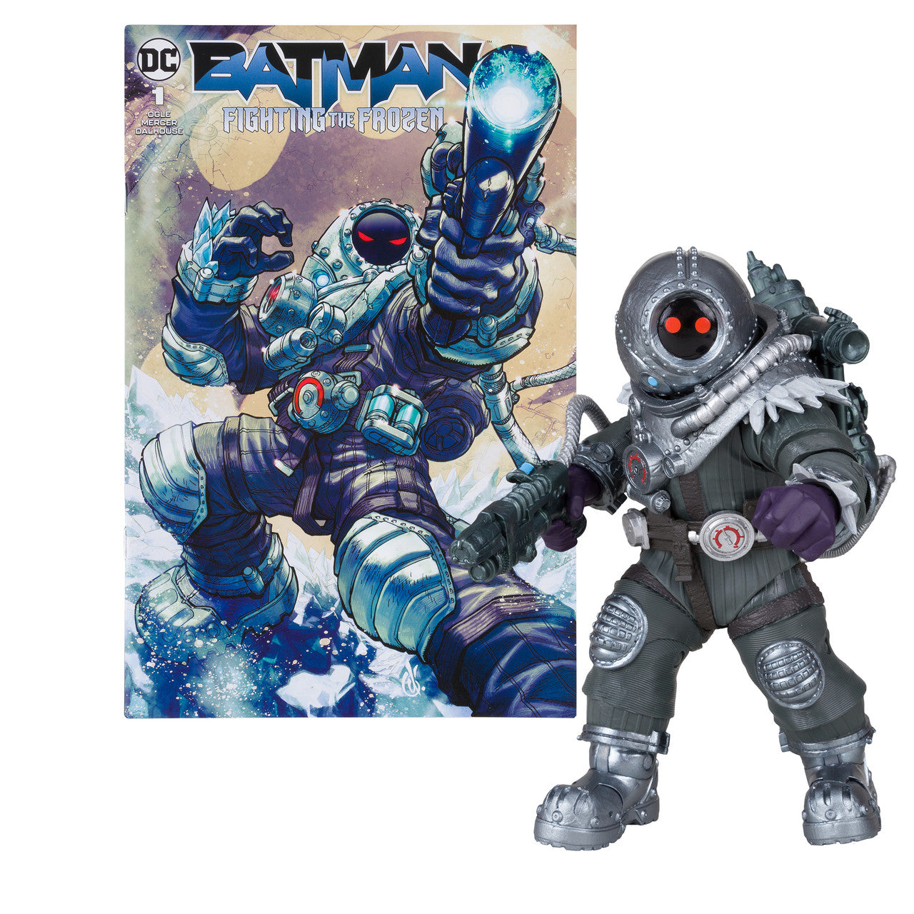 Mr. Freeze w/Batman Fighting the Frozen Comic (DC Page Punchers) 7" Figure