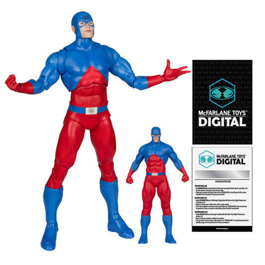The Atom (DC: The Silver Age) 7" Figure w/McFarlane Toys Digital Collectible