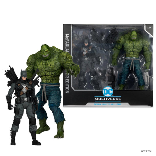 DC Multiverse The Grim Knight vs Killer Croc (Dark Multiverse)