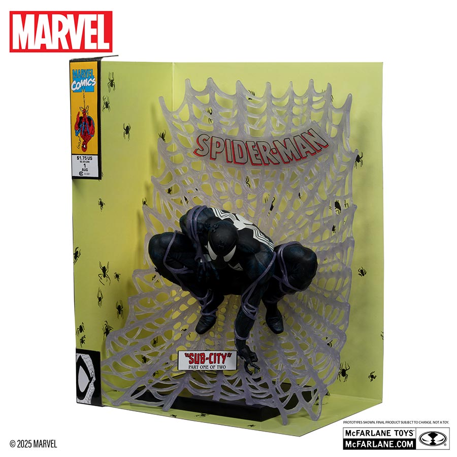 McFarlane Marvel Spider-Man #1 (Black Suit Platinum Edition) 1/6 Scale Figurine