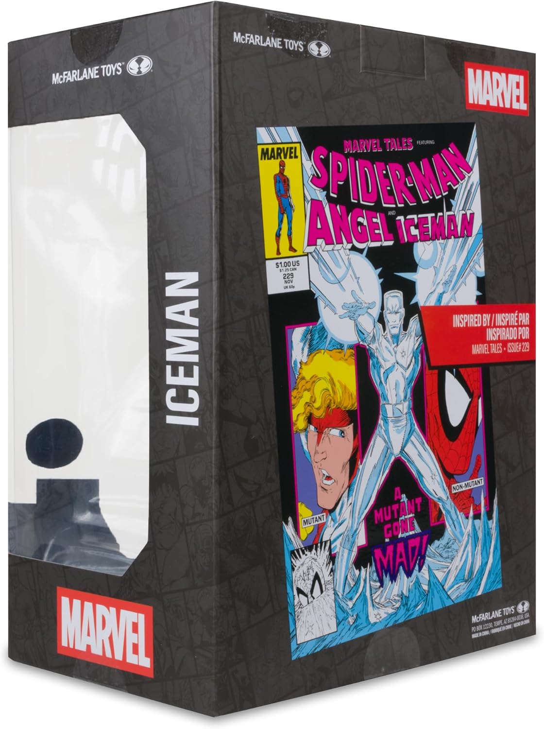 Marvel Collection - 1:6th Scale Iceman Collectible with Scene (Marvel Tales #229) Red Platinum Edition - McFarlane Toys