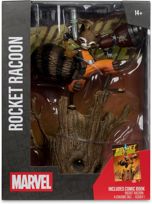 Marvel Collection - 1:6th Scale Rocket Racoon Collectible with Scene (Rocket Racoon: A Chasing Tale #1) - McFarlane Toys