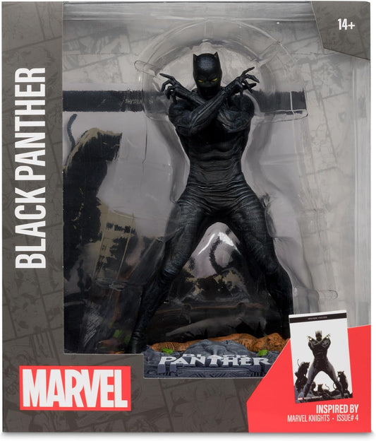 McFarlane Toys Marvel Black Panther 1:10th Scale Collectible with Scene (Marvel Knights #4)