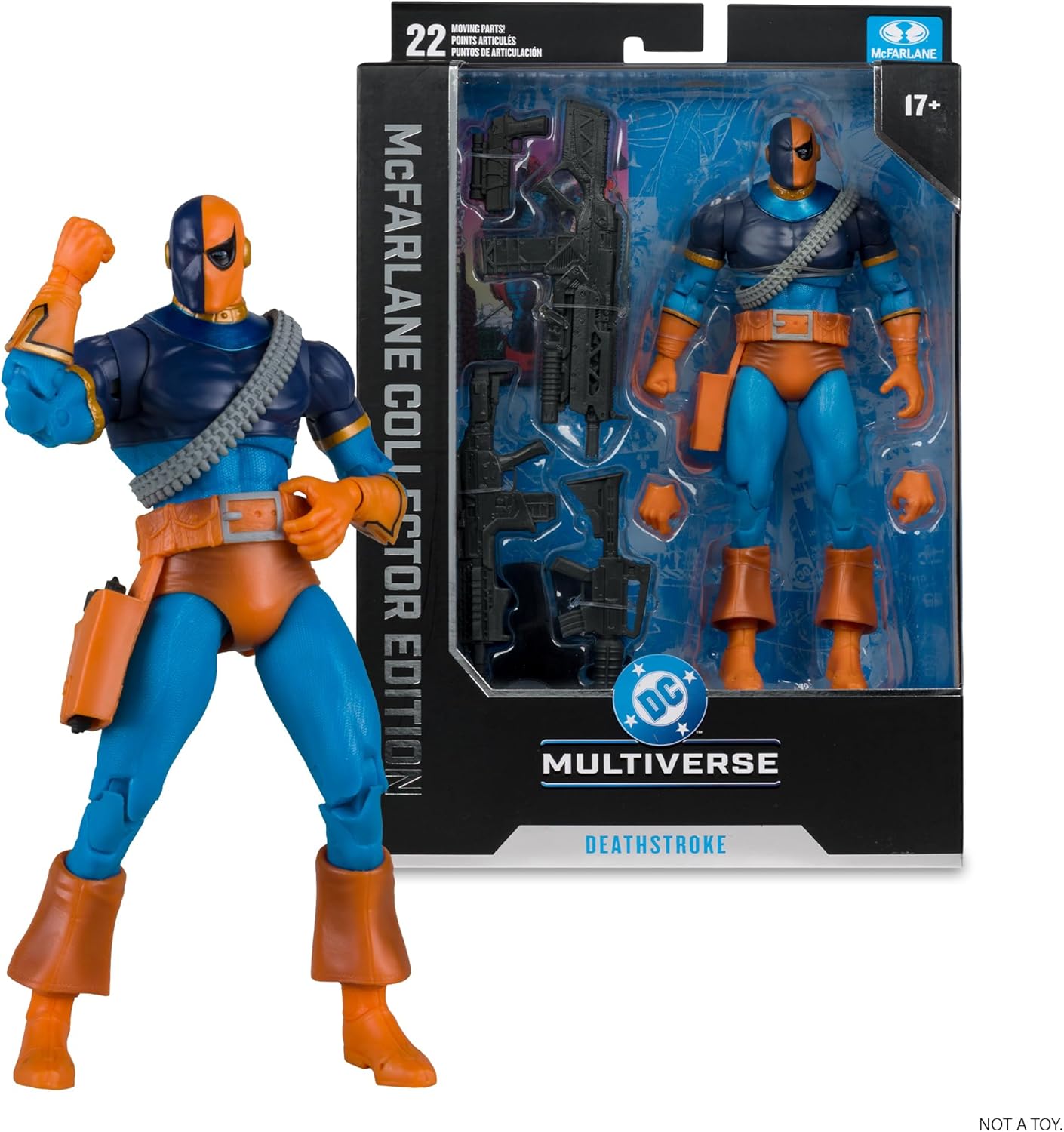 DC MCFARLANE COLLECTOR EDITION 7IN WV12 - #46 DEATHSTROKE (CLASSIC)