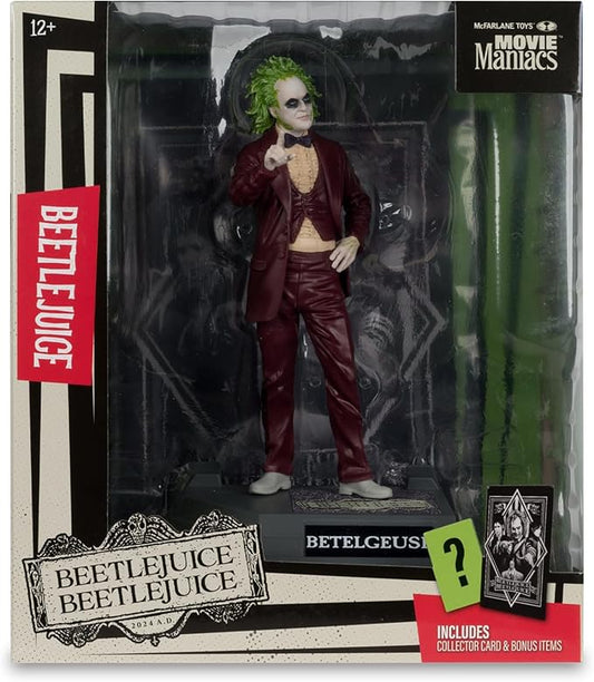 Movie Maniacs - 6in Posed Beetlejuice Figure Beetlejuice 2