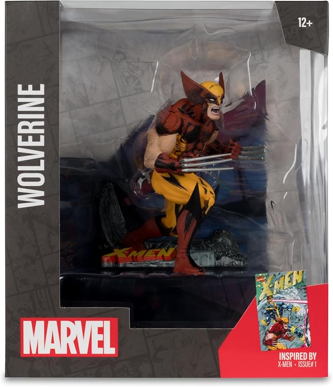 McFarlane Toys - Marvel Wolverine 1:10th Scale Posed Figure with Scene (X-Men #1)