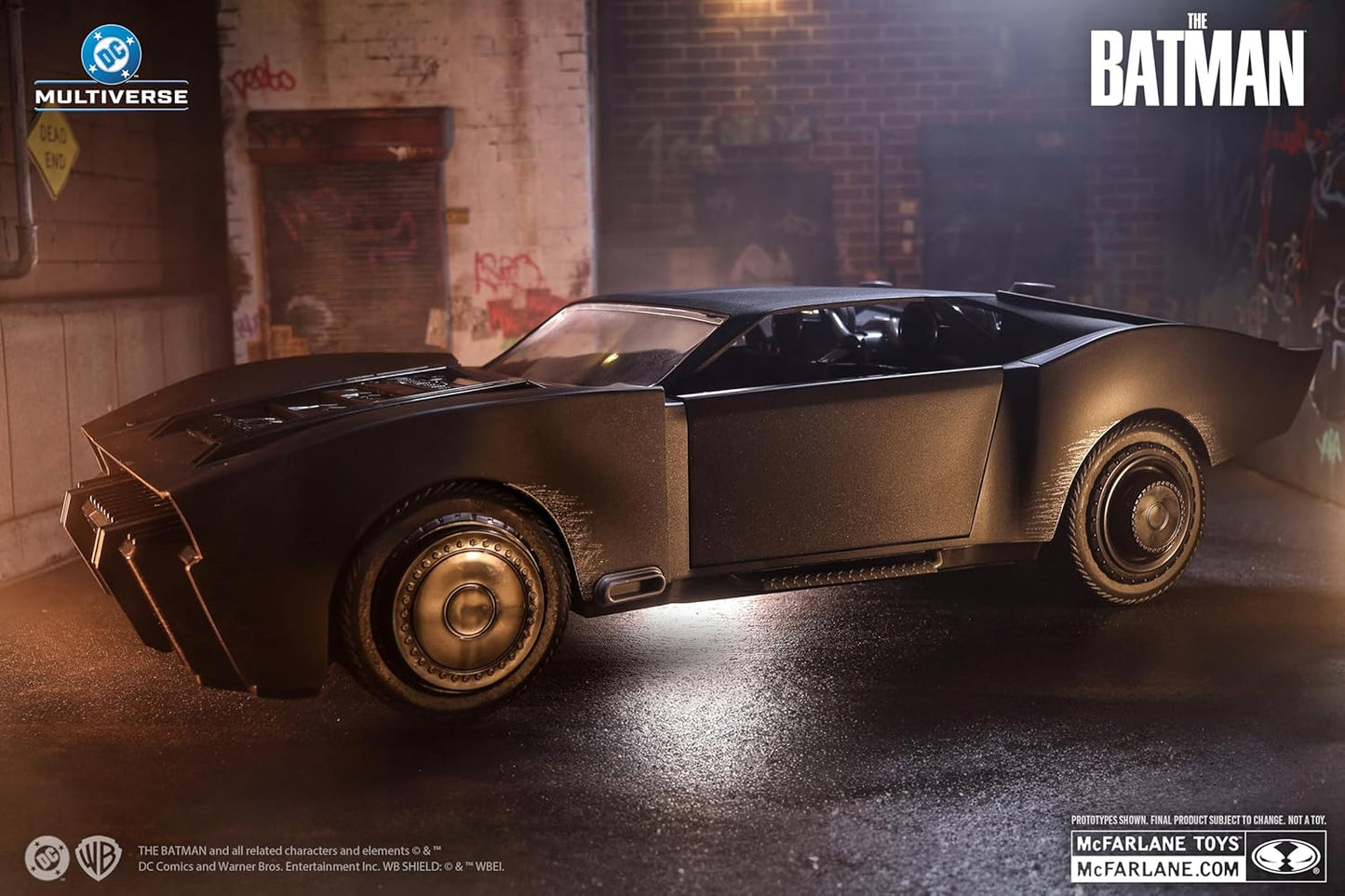 DC Multiverse The Batman (2022) Batmobile (Gold Label) 7 Inch Scale Compatible Vehicle