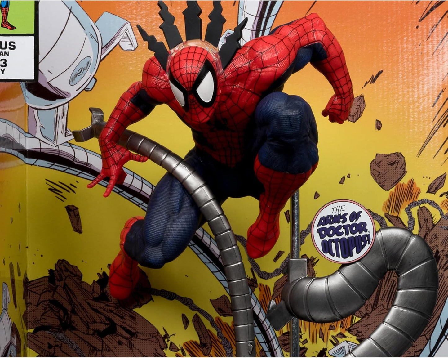 McFarlane Toys- Marvel Spider-Man 1:6th Scale Collectible with Scene & Comic (Marvel Tales #223)