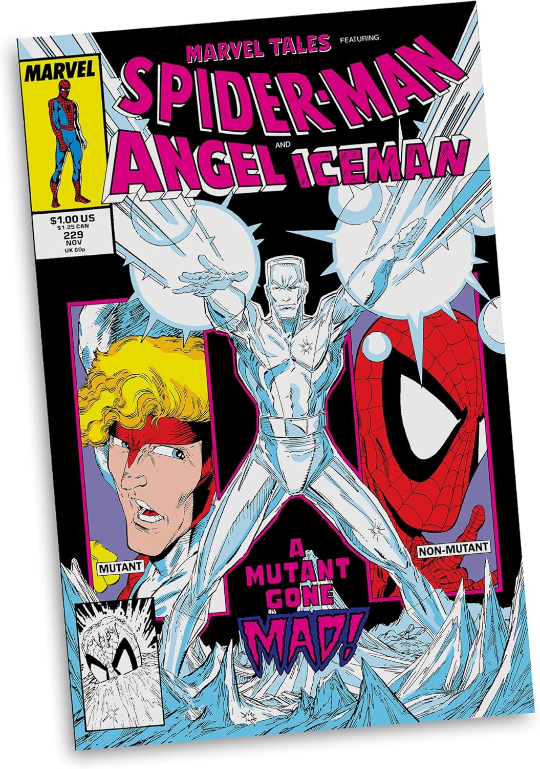 Marvel Collection - 1:6th Scale Iceman Collectible with Scene (Marvel Tales #229) Red Platinum Edition - McFarlane Toys