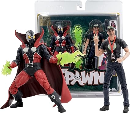 Spawn & Todd McFarlane 7in Action Figure 2pk McFarlane Toys 30th Anniversary