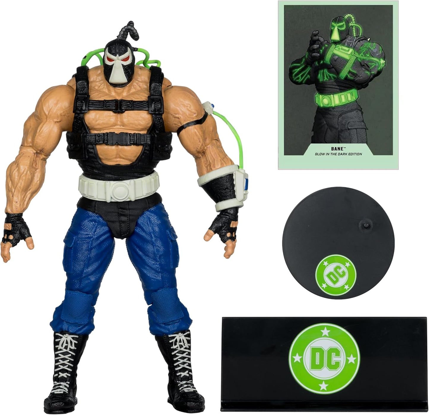DC Multiverse Bane (Glow in The Dark Edition) Mega Figure Gold Label McFarlane Toy