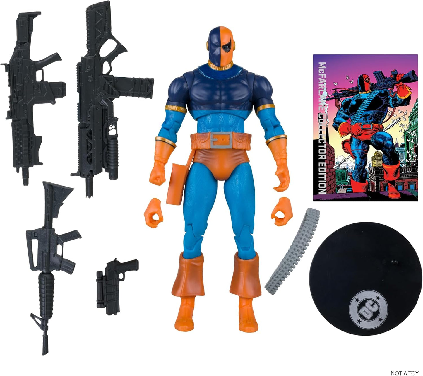 DC MCFARLANE COLLECTOR EDITION 7IN WV12 - #46 DEATHSTROKE (CLASSIC)