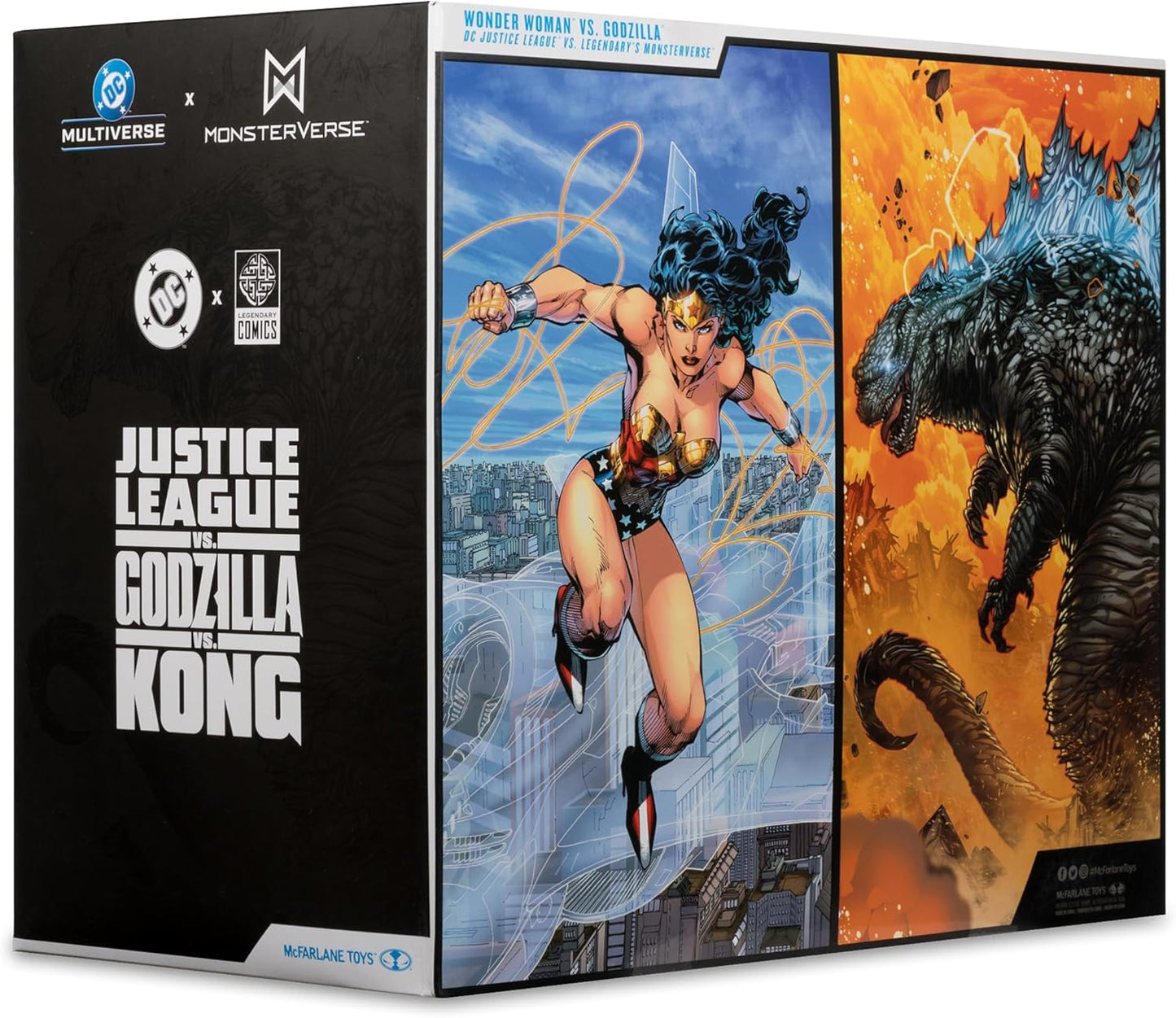 DC Multiverse - Wonder Woman vs. Godzilla Action Figures (Justice League vs. Godzilla vs. Kong) 2pk - McFarlane Toys