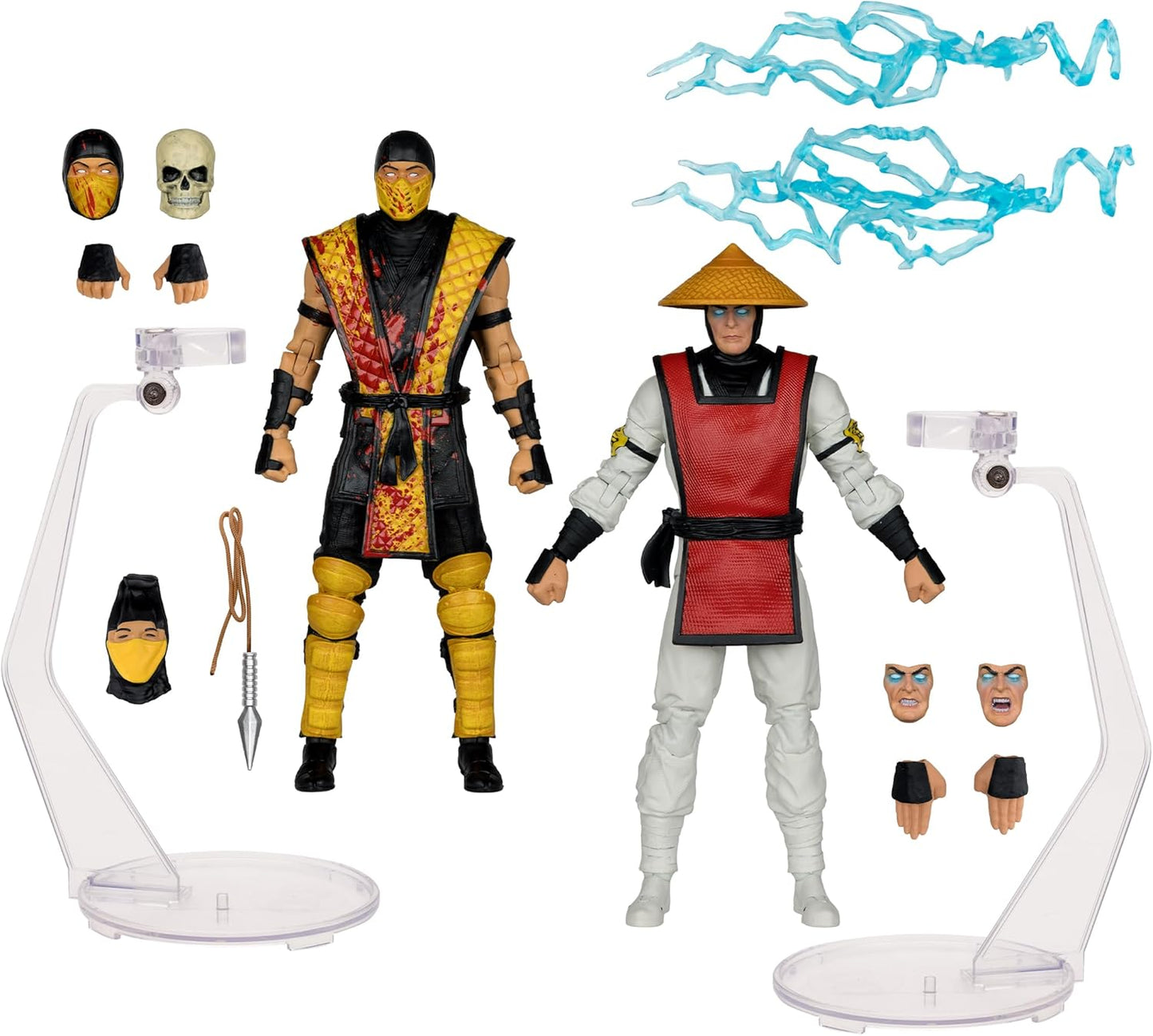 Mortal Kombat Klassic Scorpion vs Raiden 7in Action Figure Deluxe 2-Pack McFarlane Toys