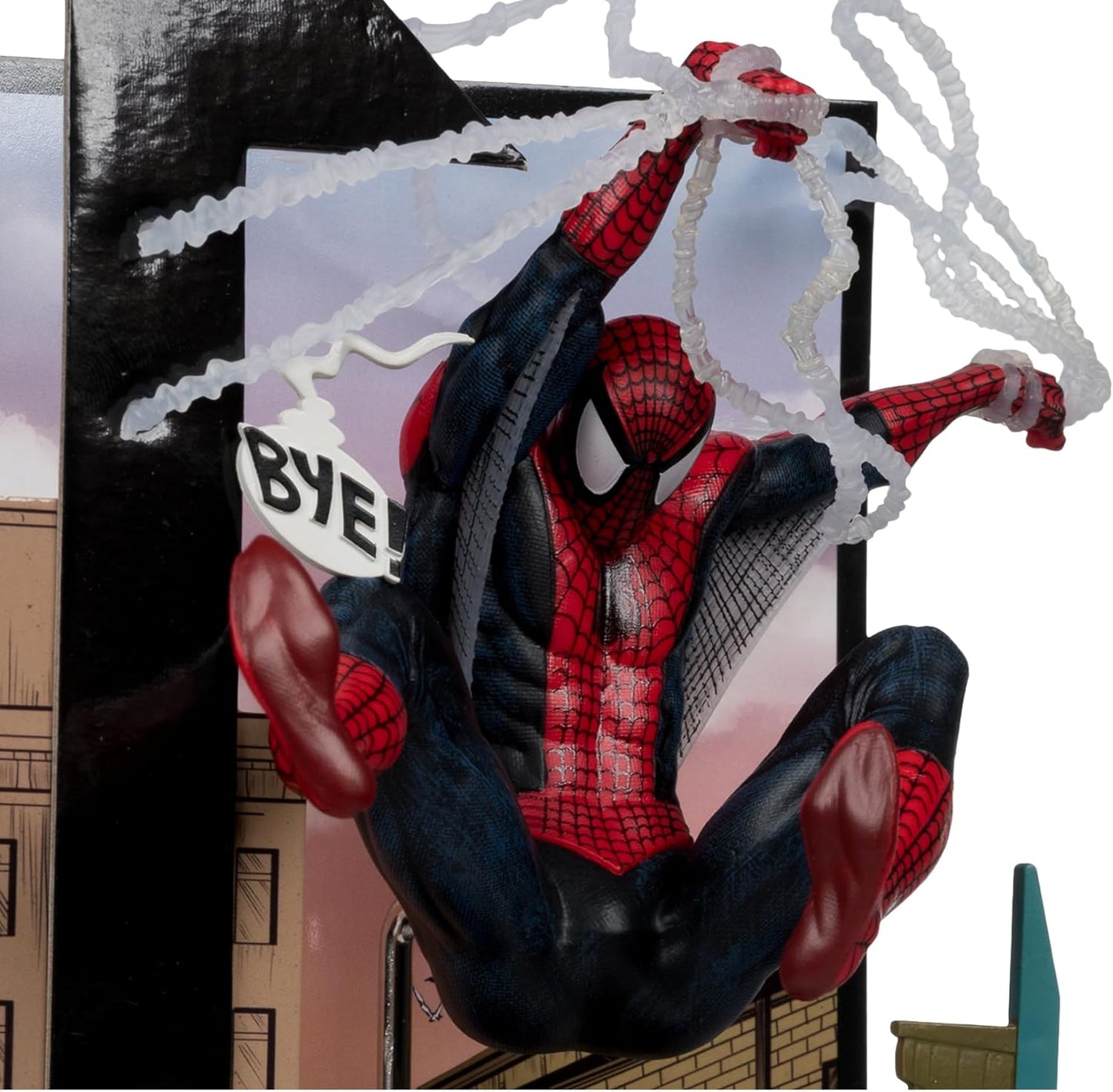 McFarlane Toys- Marvel Spider-Man (Spider-Man #6) 1:10th Scale Collectible with Scene