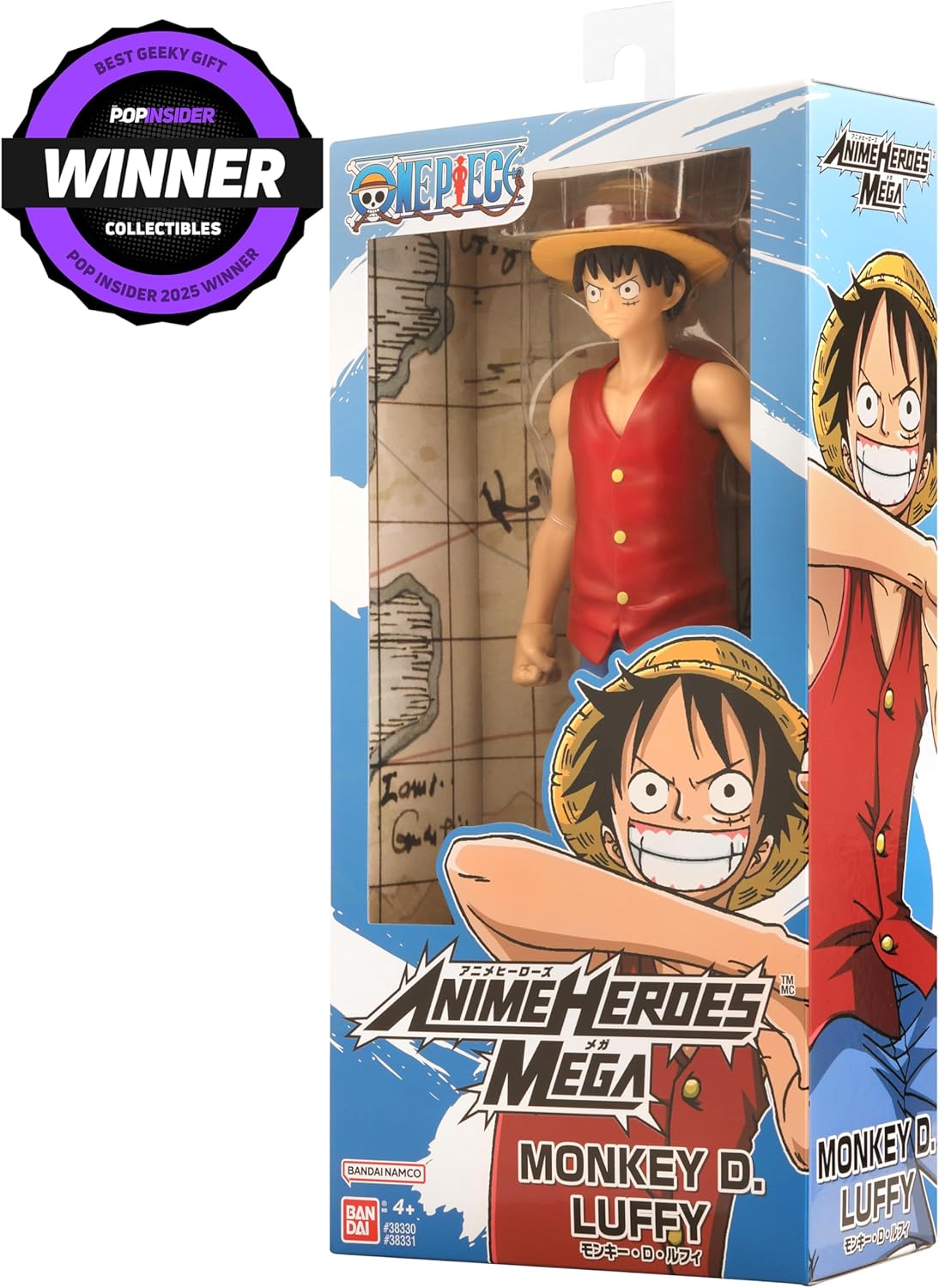 ANIME HEROES MEGA - One Piece - Monkey D. Luffy 12" Action Figure