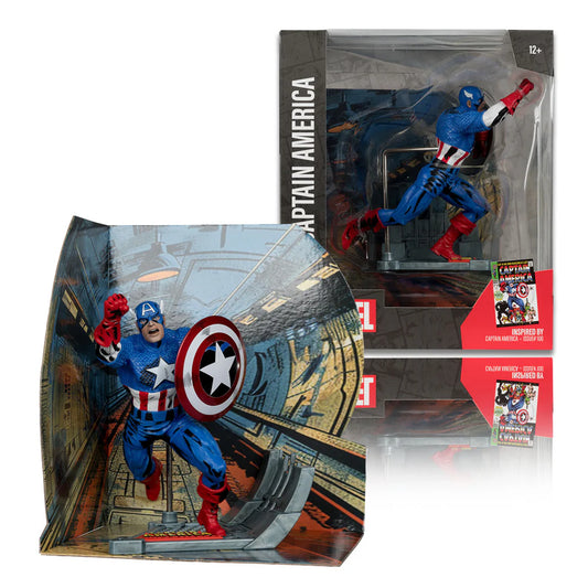 Marvel Captain America 1:10th Scale Collectible with Scene (Captain America #100)