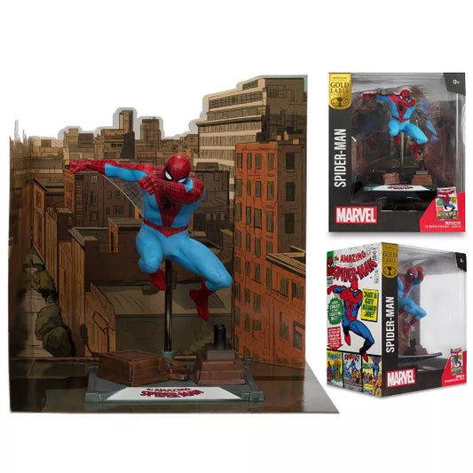 McFarlane Marvel The Amazing Spider-Man 1:10th Scale Collectible with Scene (Spider-Man #38) Gold Label