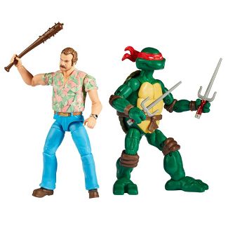 TMNT  and Stranger Thing Remix 6" Raphael and Hopper Action Figure 2PK