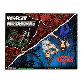 TMNT and Stranger Things Remix 6" Leonardo and Eleven Action Figure 2pk