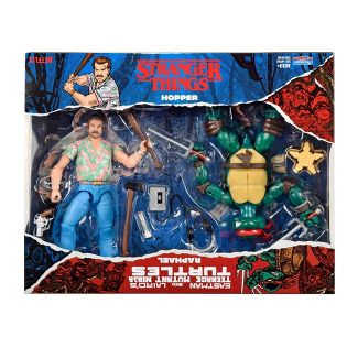 TMNT  and Stranger Thing Remix 6" Raphael and Hopper Action Figure 2PK
