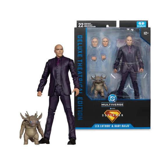 DC Multiverse Superman Movie 7 Inch Action Figure Deluxe - Lex Luthor & Baby Kaiju