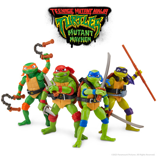 Teenage Mutant Ninja Turtles: Mutant Mayhem - 4 Pack Figure Set