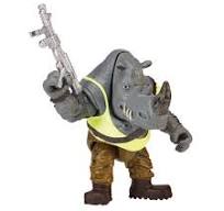 Teenage Mutant Ninja Turtles Mutant Mayhem Rocksteady Action Figure, Gray