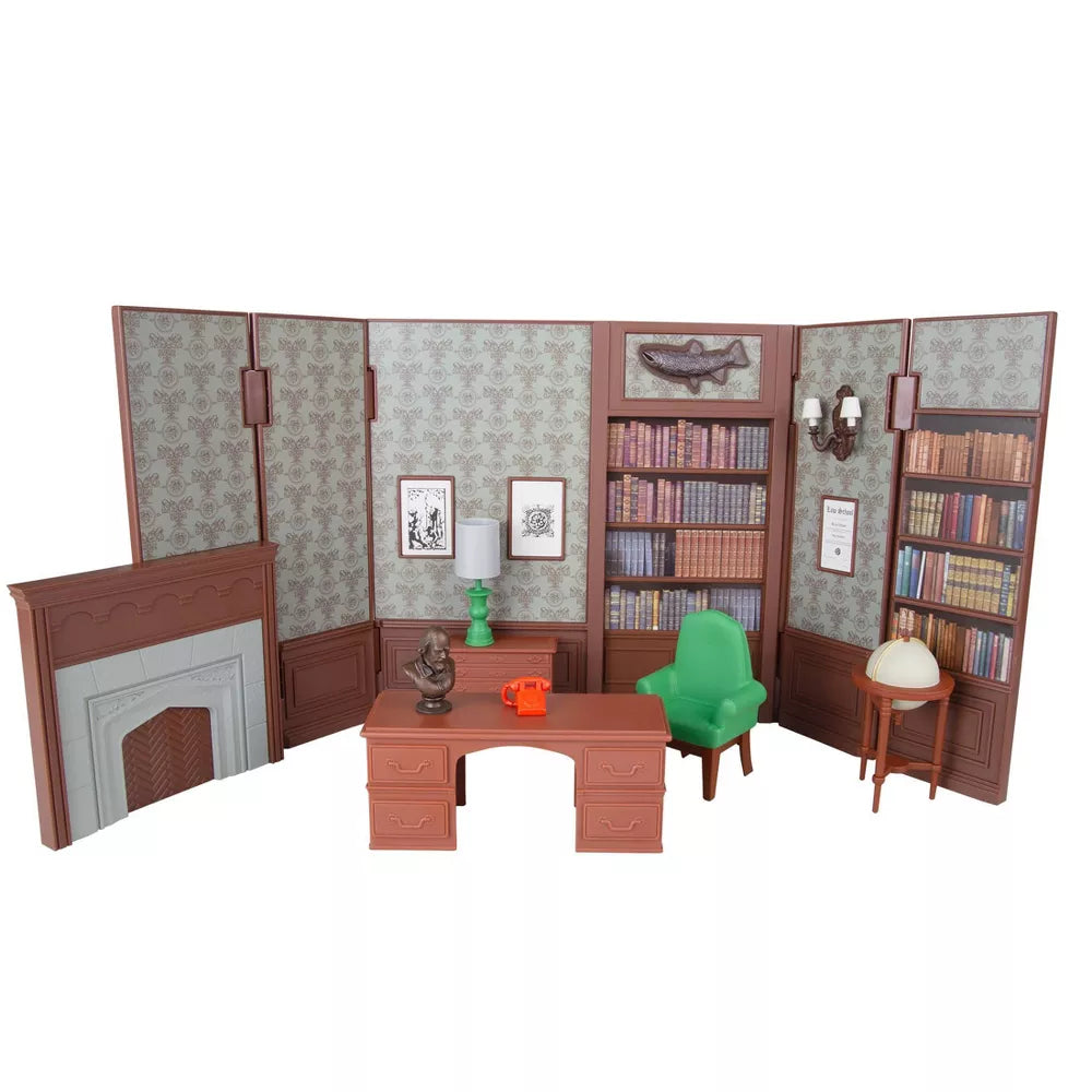 DC Retro Batman 1966 6 Inch Scale Playset - Wayne Manor Library