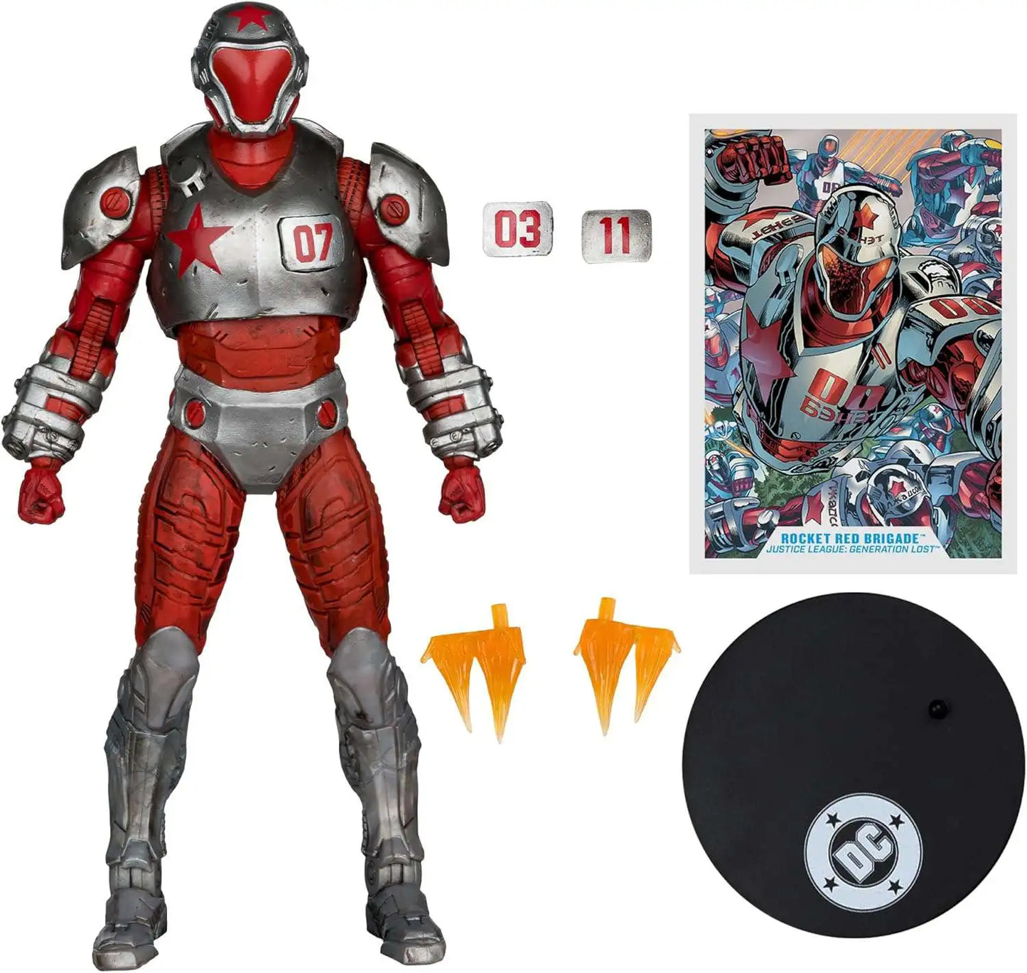 McFarlane Toys DC Multiverse Rocket Red Brigade Action Figure [Justice League: Generation Lost]