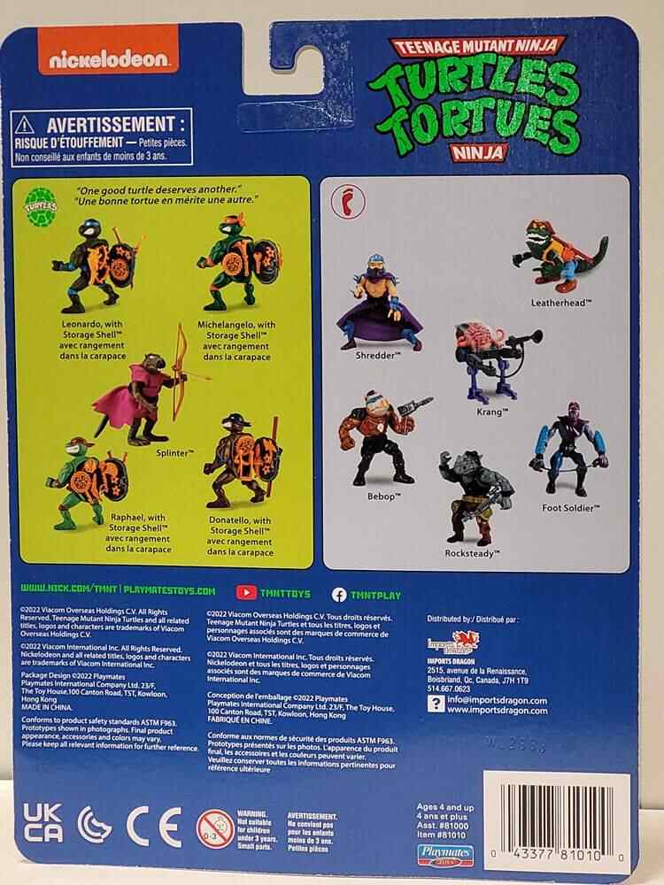 Teenage Mutant Ninja Turtles Classic Basic Retro 4 Inch Action Figure - Krang