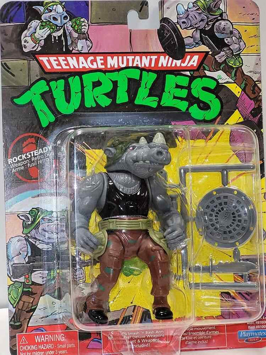 Teenage Mutant Ninja Turtles: 4” Original Classic Rocksteady Basic Figure by Playmates Toys