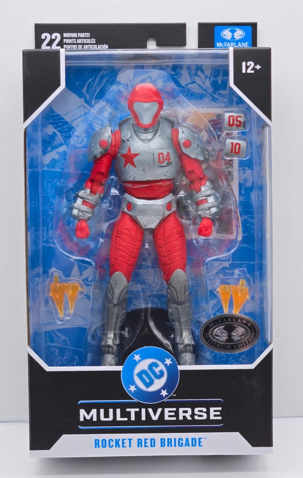 McFarlane Toys DC Multiverse  PLATINUM CHASE Rocket Red Brigade Action Figure [Justice League: Generation Lost] (Copy)