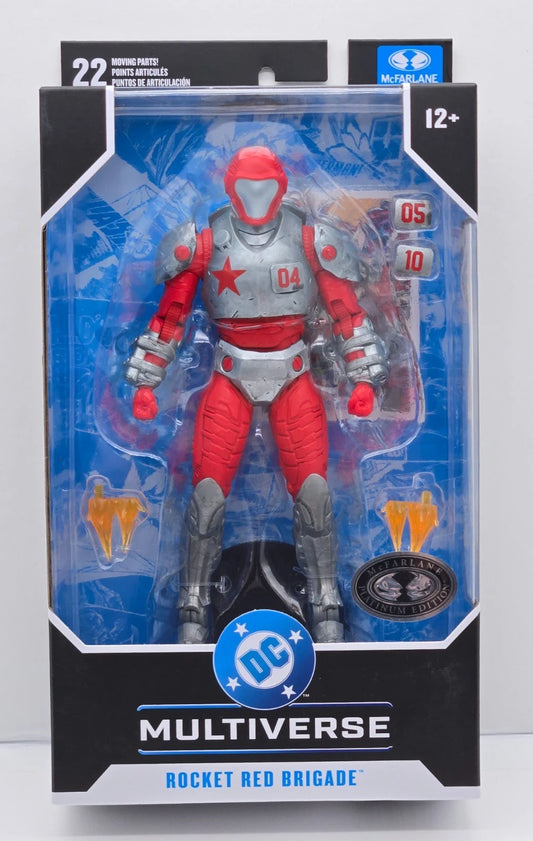 McFarlane Toys DC Multiverse  PLATINUM CHASE Rocket Red Brigade Action Figure [Justice League: Generation Lost] (Copy)