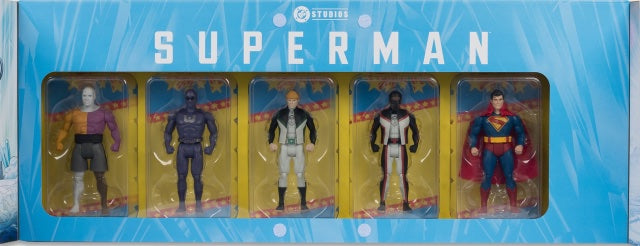 DC Super Powers 4 Inch Action Figure 5-Pack Exclusive - Superman Movie Bundle Gold Label